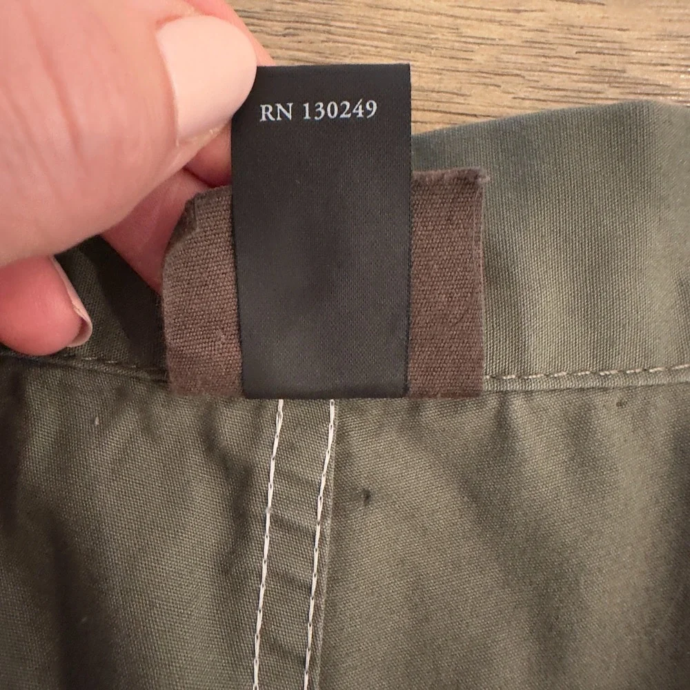 Ksubi Cotton Twill Flat Front Active Shorts-Men's Sz 34-Army Khaki Green-Hiking‎